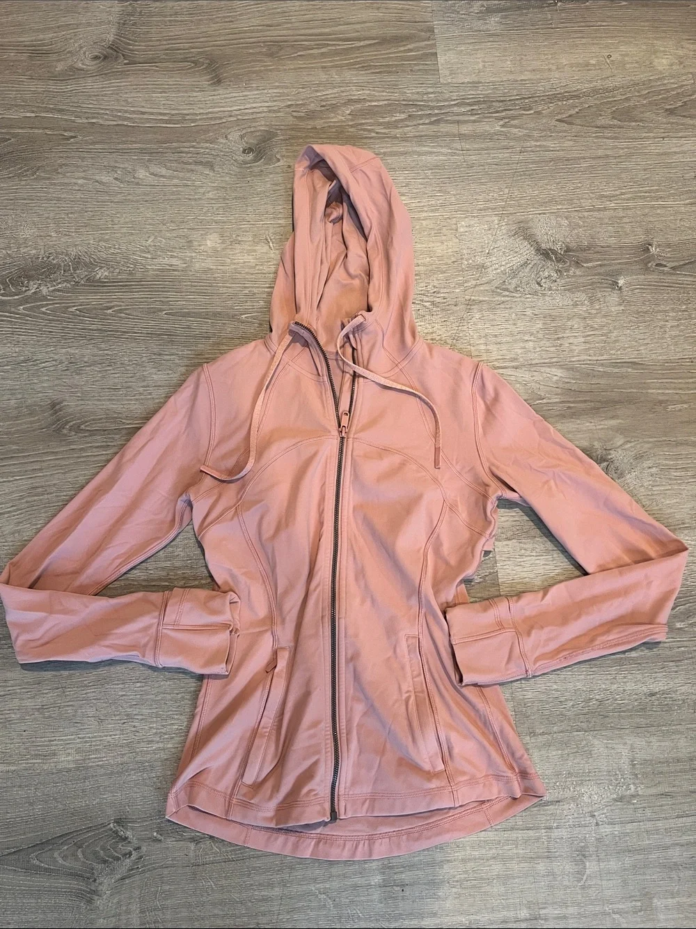 Lululemon Define Nulu Mauve Zip-Up Hooded Jacket  Size 6